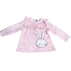 Zak & Zoey Baby Pink Bunny Sweater